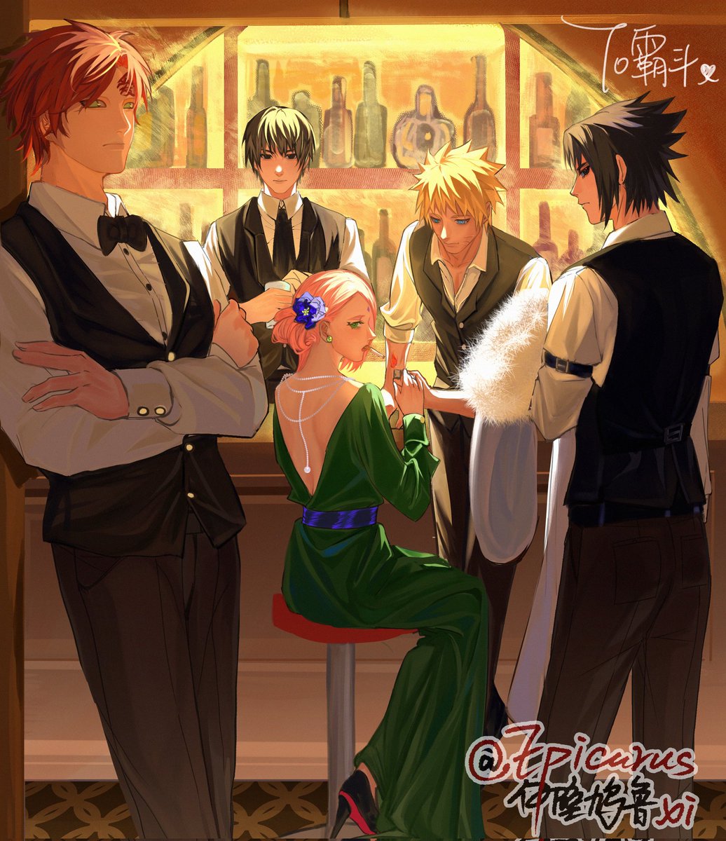 小樱和她的执事们
#multisaku #春野サクラ #NARUTO