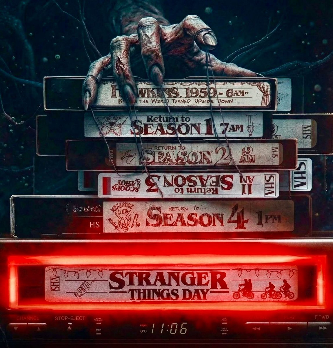upsidedown_ST_'s tweet photo. November 6th, 2026. Stranger things day.🕰️👀

#StrangerThings https://t.co/OiFhpyP6or