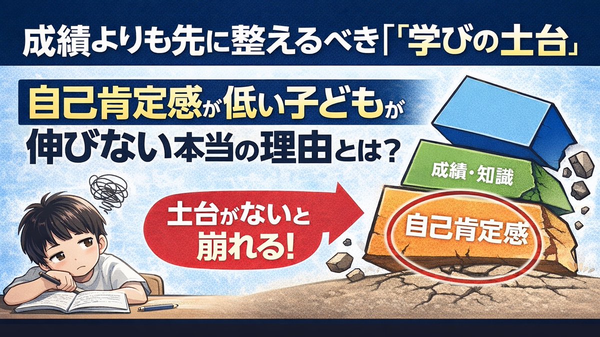 BesQ2525's tweet photo. 成績が伸びない原因、
本当に「努力不足」でしょうか。
実は多くの子が
勉強以前のところで、止まっています。
「やる気」の前に、必要なもの。
それが“自己肯定感”です。
▶︎ 成績よりも先に整えるべき「学びの土台」
https://t.co/BoEOz5b8uy

#朝日新聞MBP
#教育コラム
#自己肯定感
#勉強の悩み
#子育て
#伸びる子