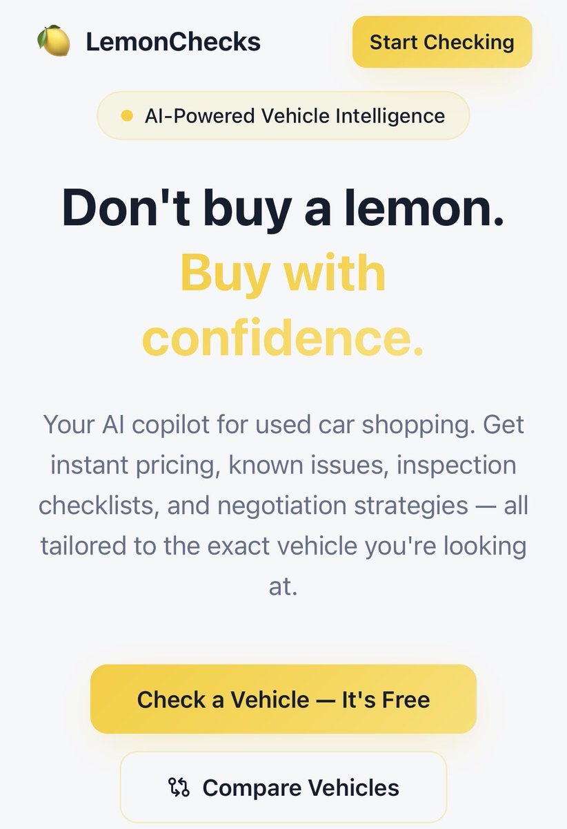 LemonChecks.com 🚘🍋 tweet media