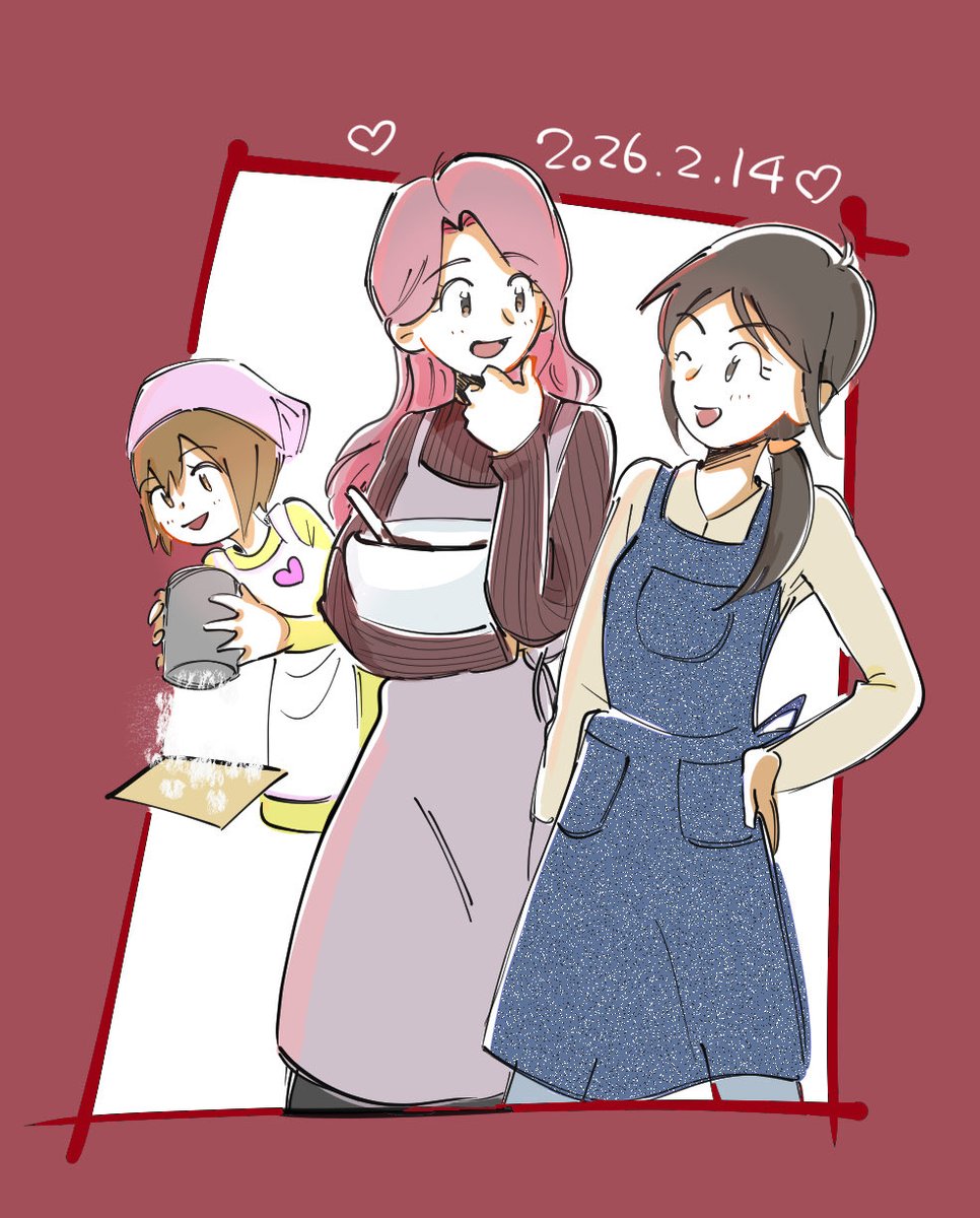 今度は焦げてないケーキで…🧡💜