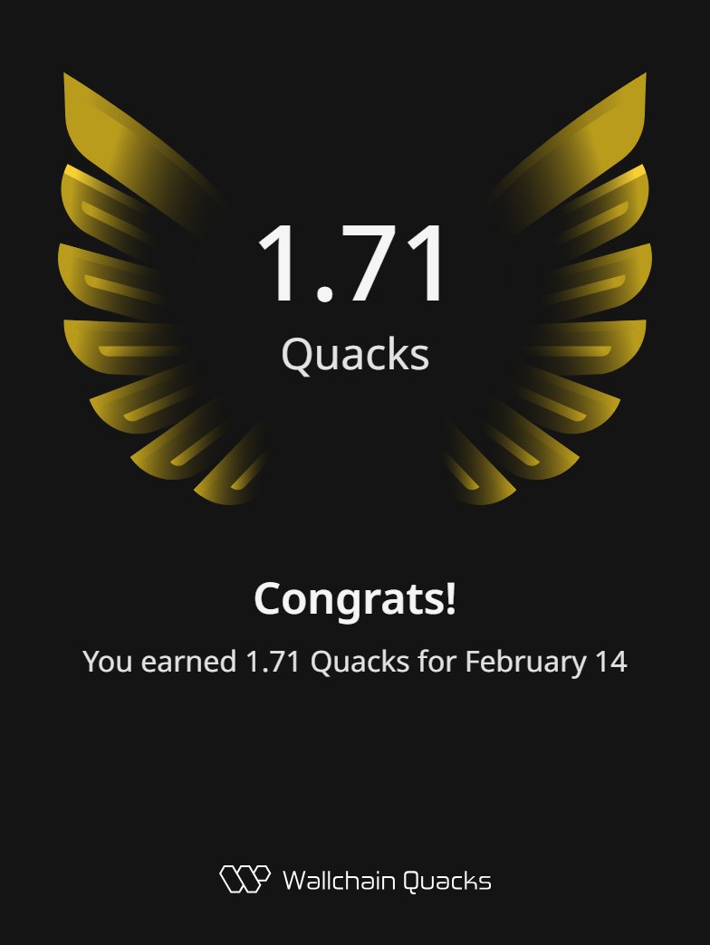 Just earned 1.71 Quacks on <a href="/wallchain/">Wallchain Quacks</a> in one day, and that's because I have stayed locked in on <a href="/idOS_network/">idOS</a>.

Repeated KYC has been a major issue for users in web3, and we urgently need a change to it. That's what makes idOS look prominent right now. 

When identity is built as
