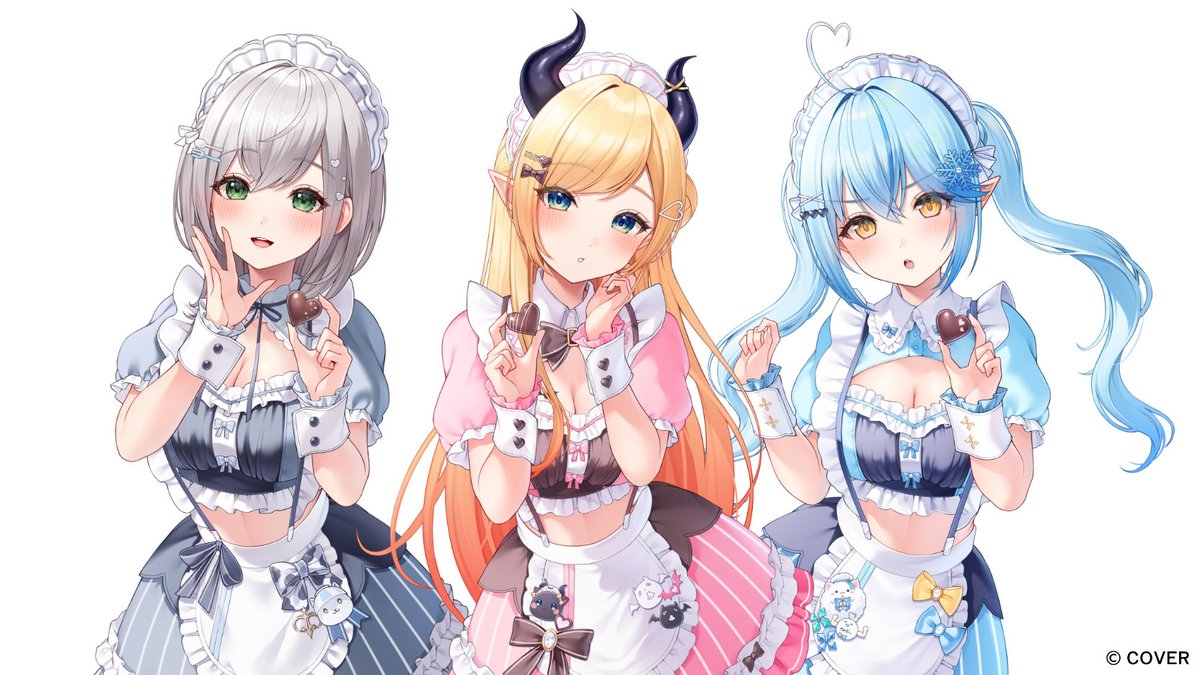 【Works】
￣￣￣￣￣￣￣￣
癒月ちょこ様 / 白銀ノエル様 / 雪花ラミィ様

『初恋大戦争』
イラストを担当させて頂きました！🍫🤍
是非たくさん見て &amp; 聞いてください💝
よろしくお願いいたします！