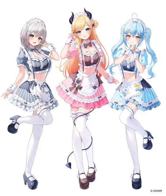 【Works】 ‾‾‾‾‾‾‾‾ 癒月ちょこ様 / 白銀ノエル様 / 雪花ラミィ様 『初恋大戦争』 イラストを担当させて頂きました! 是非たくさん見て &amp; 聞いてください よろしくお願いいたします!