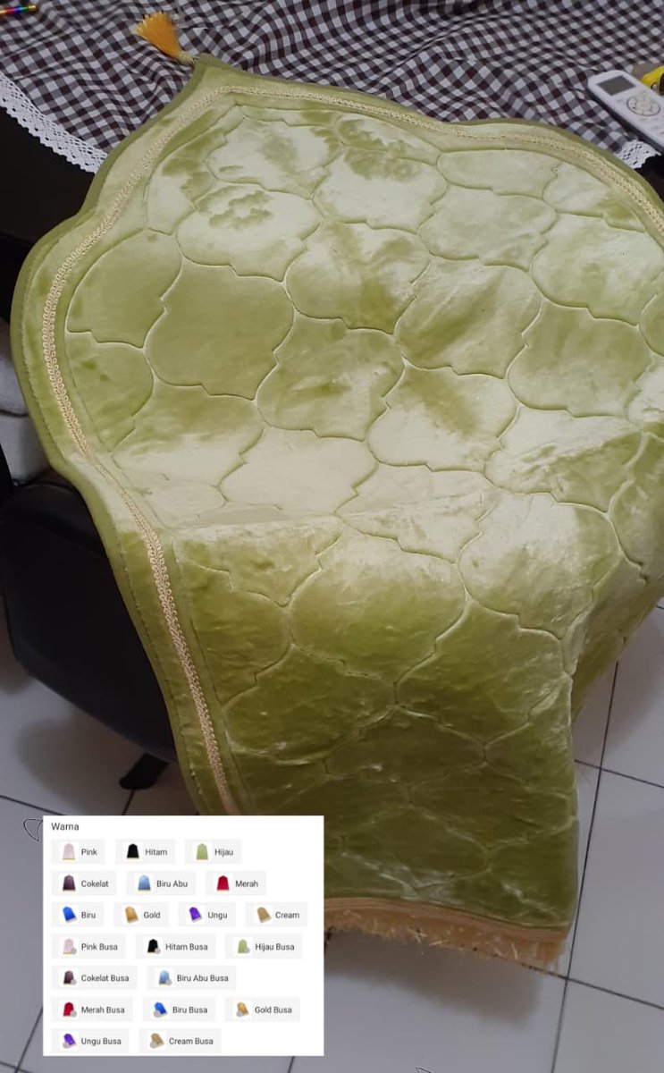 HilmaNuril21164's tweet photo. Bagi bagiii 5 pcs Sajadah Kubah dari om haji Daeng @ismedBadjeber utk teman2 Twitter Beribadah Mulia Ramadhan.
syarat; RT,Rep.Follow akun, @ismedBadjeber 
&amp; gercep Follow akun ku

Hanpikk 5 org, Close Selasa 17 Feb.jam 8 malam🤲🏻

prabowo gempa trump cenblu jogja ASEAN knetz puasa https://t.co/kho5PK2A1g