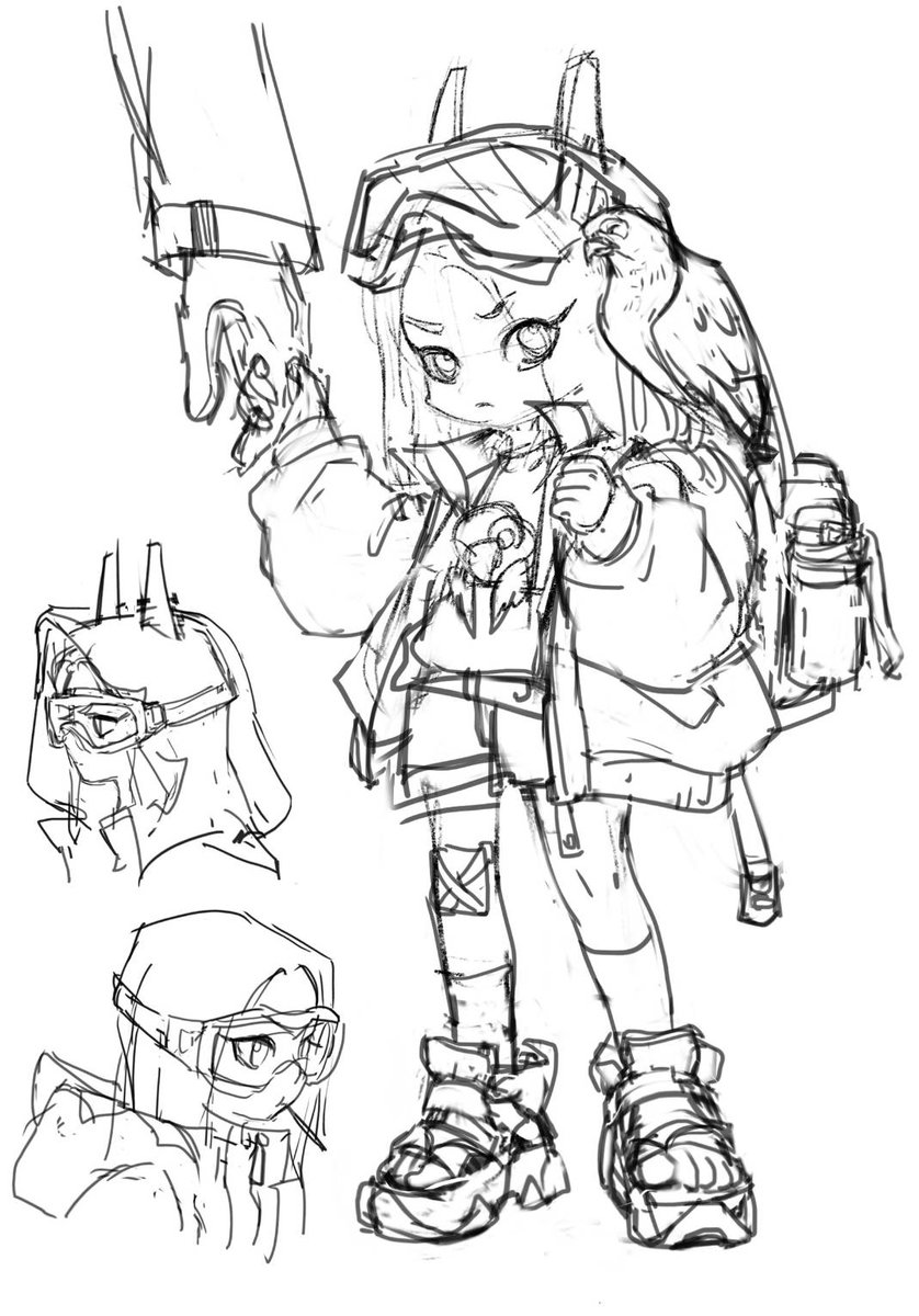 #ENNEAD
廢草圖，賽特小朋友外出