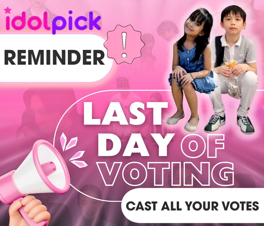 📢FINAL DAY FOR IDOLPICK (2nd Week Round for February)!✨

Today's the last chance to secure our 2nd Billboard win for CapGo on IdolPick!  

So, head out to IdolPick and claim your FREE picks until 11pm today and let’s flood the votes for our beloved CapGo! 🩷🖤

#CapGo