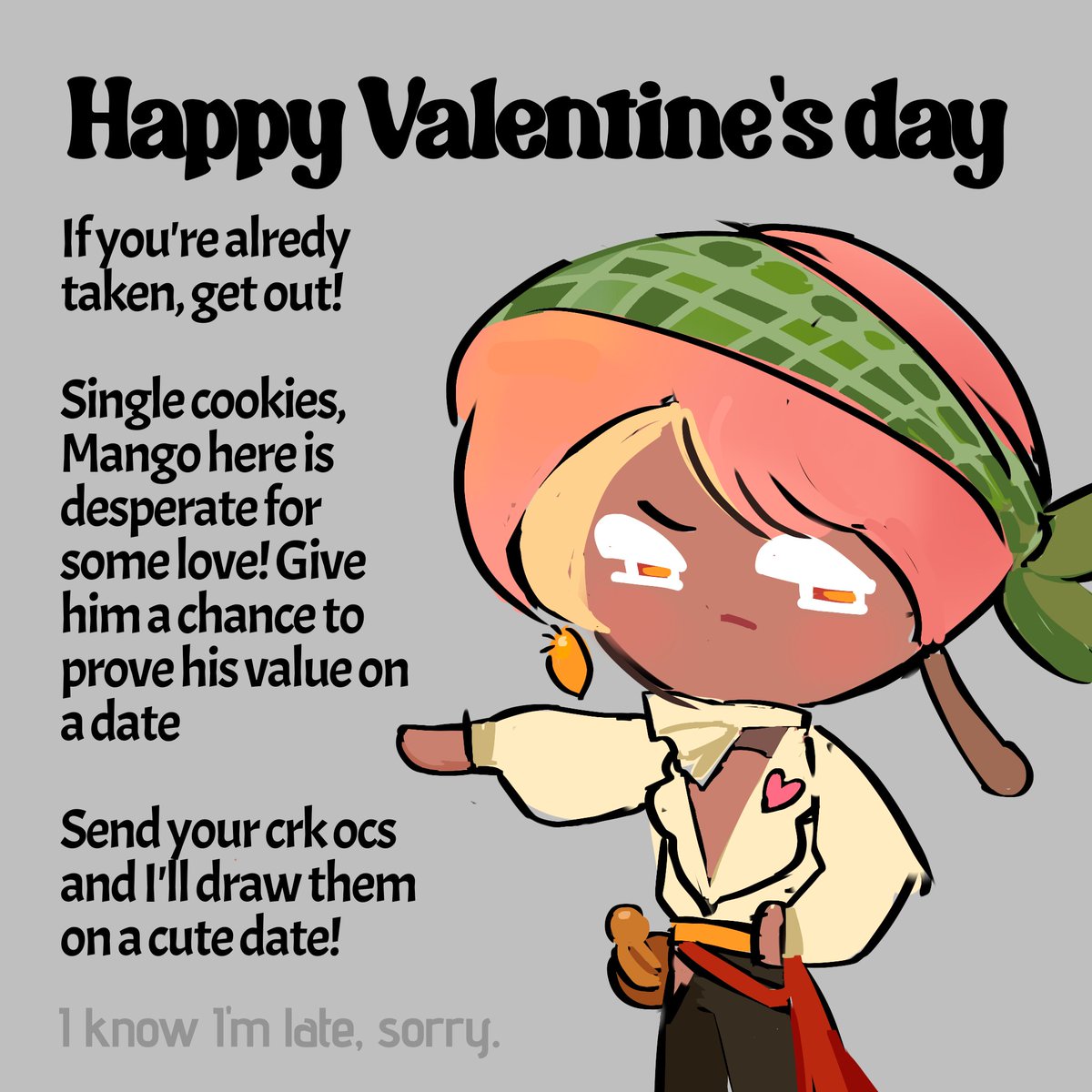 Bellhopcookie's tweet photo. Shoot your shot cookies! 

#CRK #cookierunkingdom #cookierun #ValentinesDay #ValentinesDay2026 https://t.co/s8YW4NXSiy