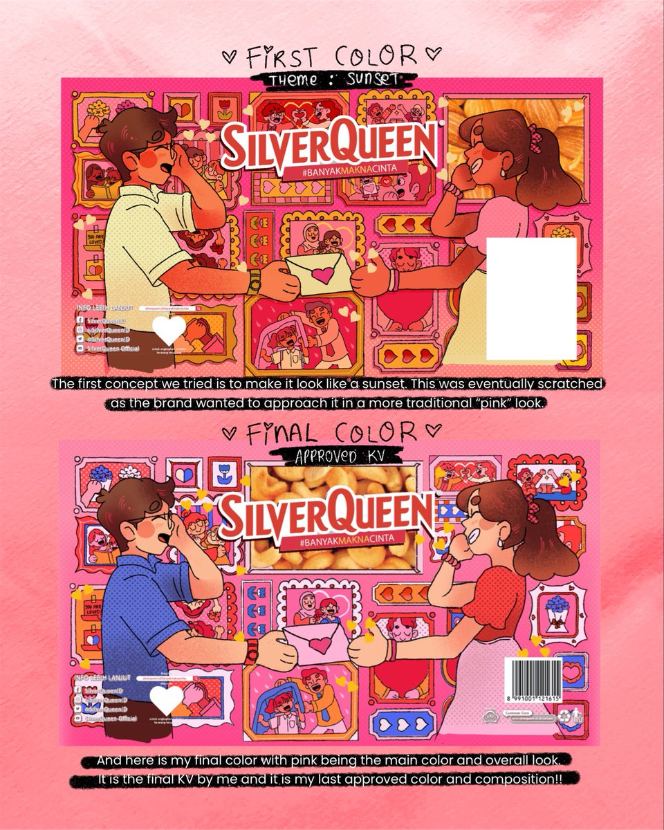 Final product vs KV ✨ happy valentines day everyone 🌷🩷