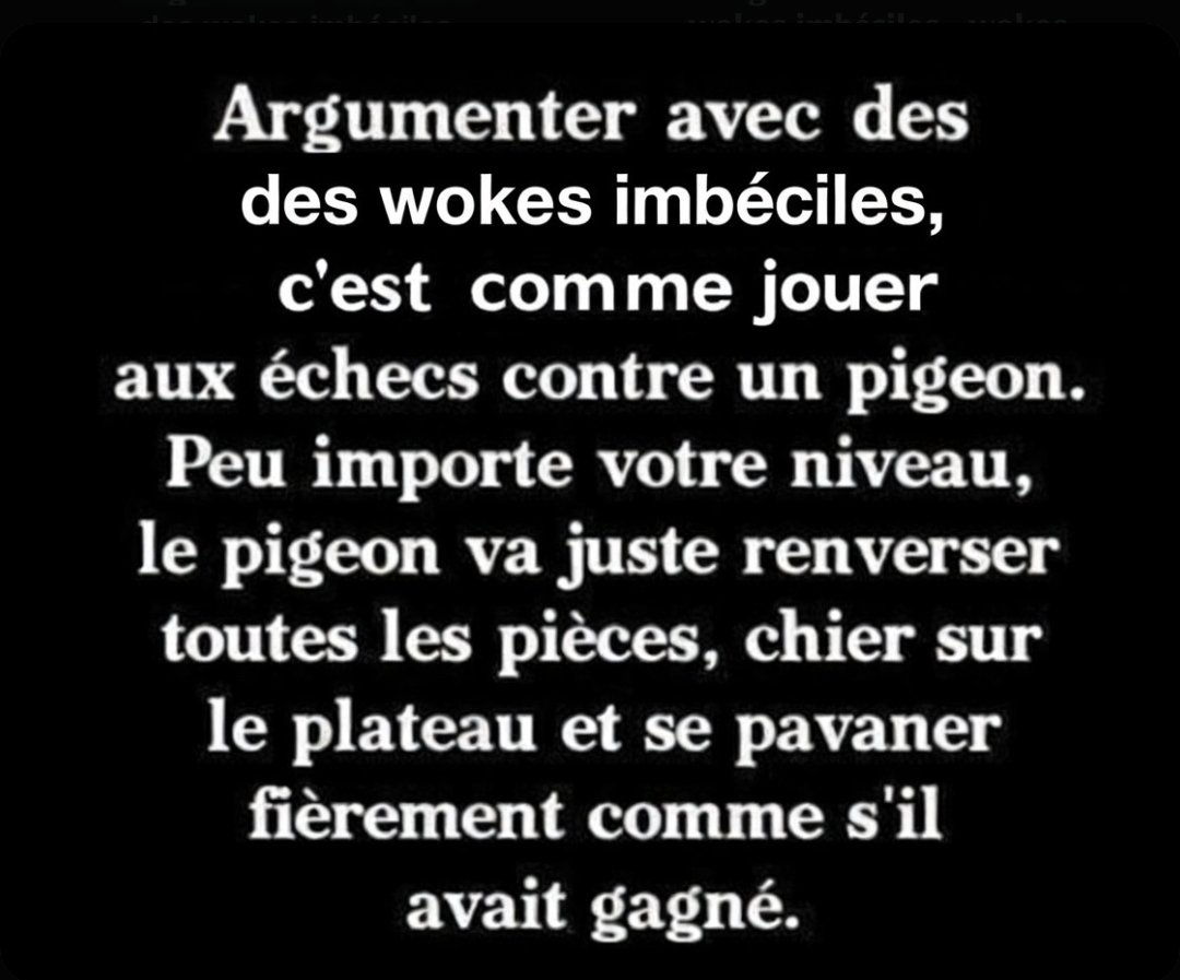 <a href="/MarieRose42/">Marie Rose</a> C'est pour cette raison qu'il faut éradiqué le wokisme.