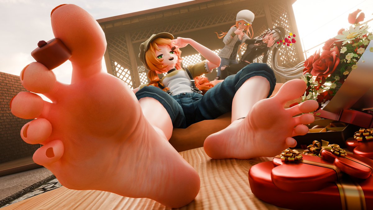 Kanami straight up stealing the candies Mirai brought for her wife!

You want one too?

(Valentine day thing.....yay)