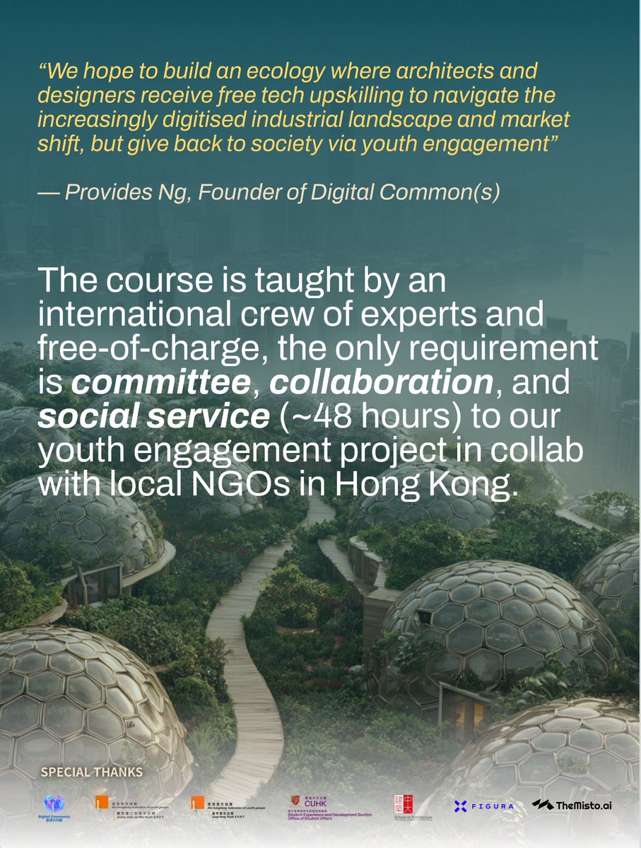 provides_ism's tweet photo. COUNTDOWN: 5 DAYS TO GO 🌊���🌿

Contextual Intelligence: Biomimicry, AI, and the Land–Water Interface

Dates: 21, 22, 28 FEB &amp; 1 MAR 
Time: 6–9PM HKT (Zoom) 
Level: Intermediate

🗺️ Decode data | 🌿 Translate biology | 💻 Design with AI

🔗 Register now: https://t.co/sy8iaQhL2L https://t.co/pEtoMiF6Yn