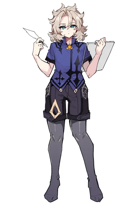 最近ドゥちゃ関係で描く事が増えたことで「ベド先生って実は短パンタイツニーハイブーツなんだ…ふーん……」という事に気づいてからベド先生の足ばかり見るようになりました。 復刻で引いてドゥちゃと一緒に使えるのが楽しみです。