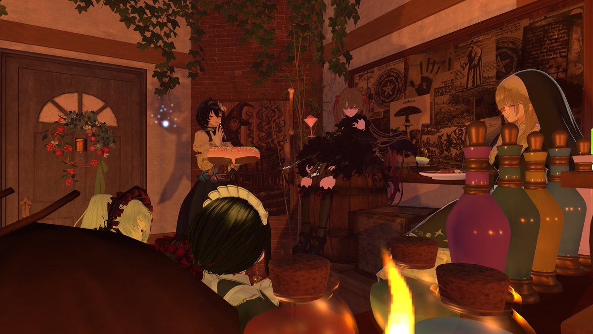 VRCwitch's tweet photo. #VRChat #VRCイベント #VRChatイベント #VR魔女の大釜

第3回プレオープン 沢山のご来店有難うございました！   至らぬ点もありましたが楽しんで頂けて光栄です
次回プレオープン日の詳細は決まり次第お知らせ致します
またのご来店をお待ちしております🌙 

▼グループ申請・詳細は追記からどうぞ▼ https://t.co/tyNTjb7lLs
