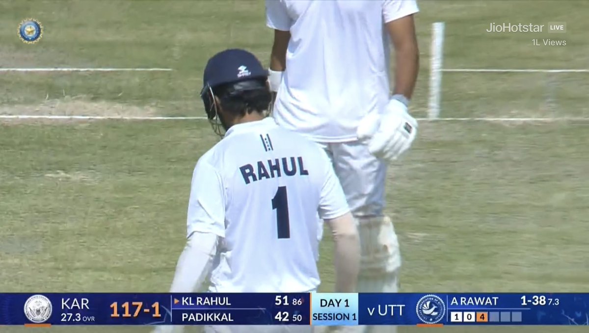 Fifty vs Punjab in a must-win thriller.

Hundred in the Quarter Final.

Unbeaten Fifty in the Semi Final.

KL Rahul: Karnataka's Clutch King in Ranji Trophy

रणजी ट्रॉफी । केएल राहुल । कर्नाटक क्रिकेट टीम