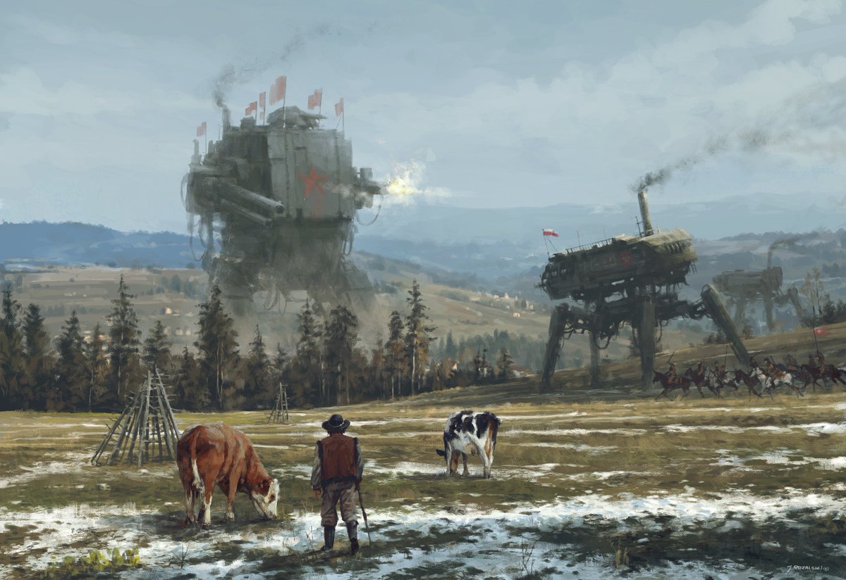 ShitpostRock's tweet photo. Some of you guys really need to check out Jakub Różalski art https://t.co/08SCm8xGwp