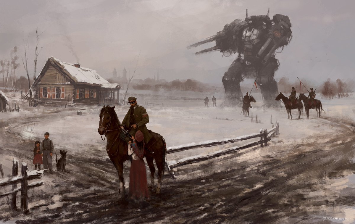 ShitpostRock's tweet photo. Some of you guys really need to check out Jakub Różalski art https://t.co/08SCm8xGwp