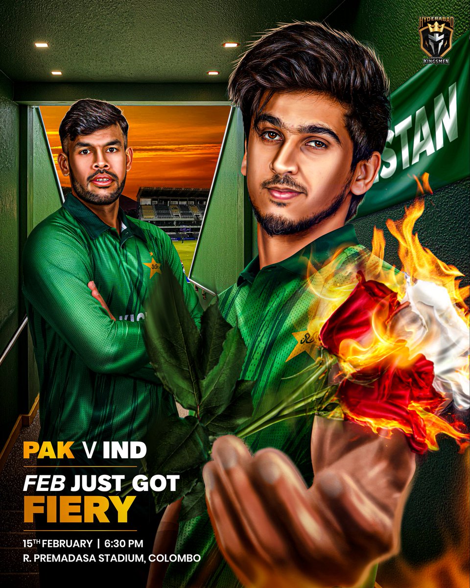 The real ones wait for the 15th of Feb 😉🔥

All the best to the Men in Green for the biggest game of the season! 🇵🇰 

It’s time to go all guns blazing 💪