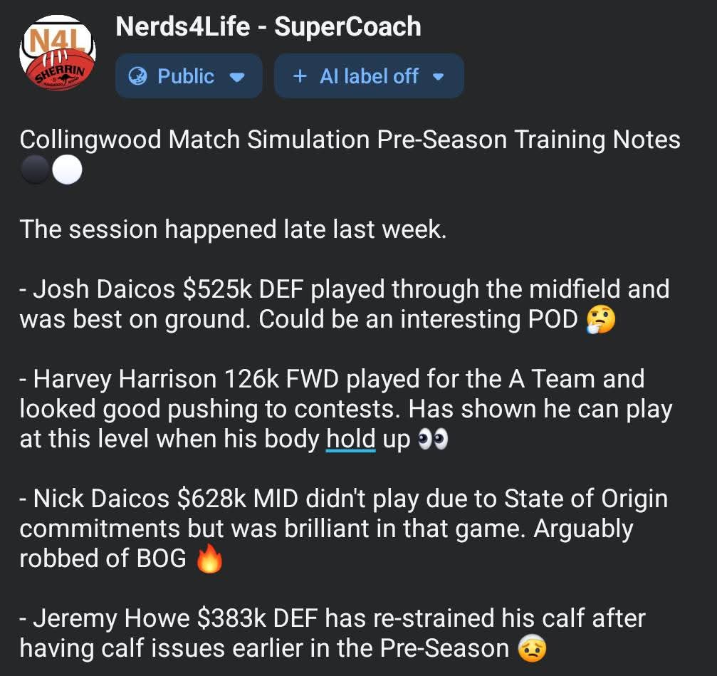 Nerds4Life - SuperCoach tweet media