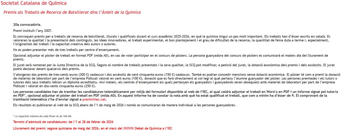 Societat Catalana de Química tweet media