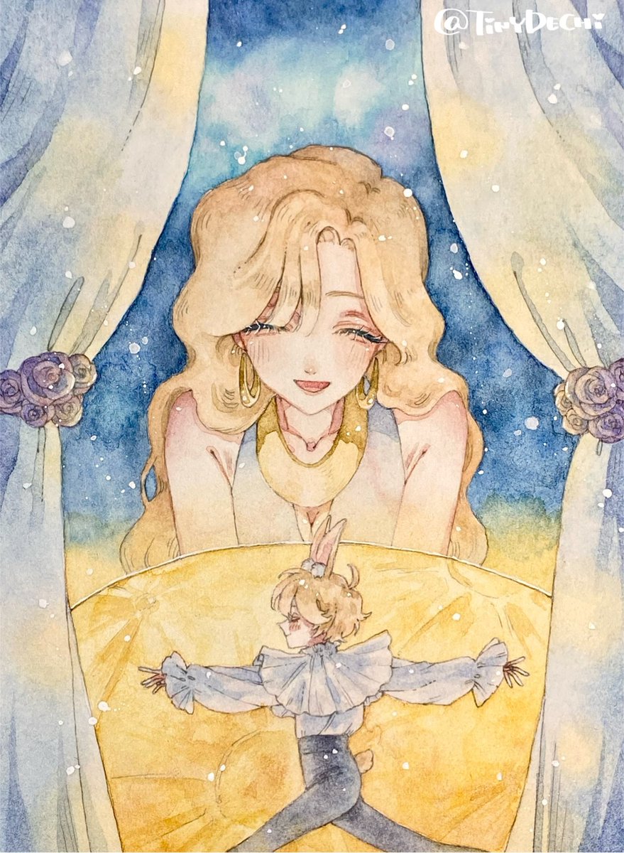 #私はこういう絵を描いています
不穏だったり可愛かったり美しかったり…🐶🌟
いろんな雰囲気の絵を描いてます!!