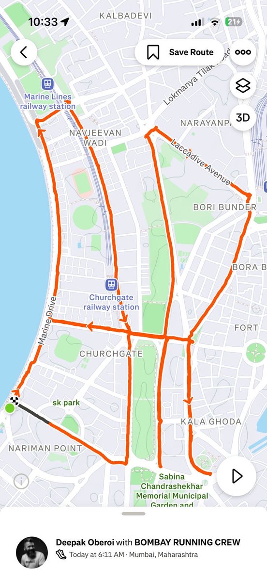BombayRunning's tweet image. 9 years of running on the streets of Bombay.

We sketched BR onto the map, A signature only runners can see.

#BombayRunning