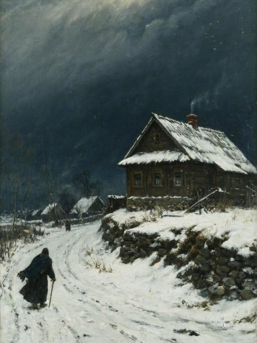 DailyClassicArt's tweet photo. Aleksey Savrasov - "Winter Landscape" (c.1871) https://t.co/Ek2AiEOIKS
