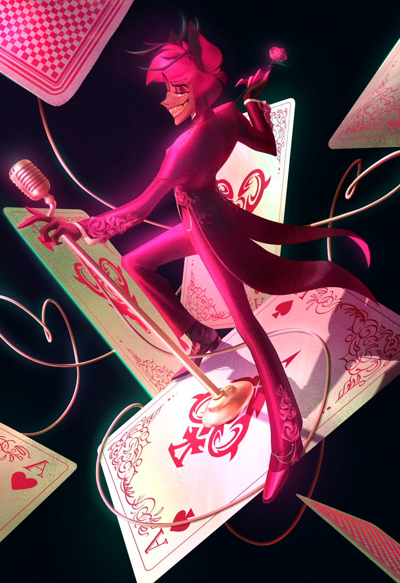 Happy Hearts Day! 
Remember that every variety of love is valid, even the kind you give yourself. 

From: The Ace Among Hearts 🦌🌹
#Alastor #HazbinHotel