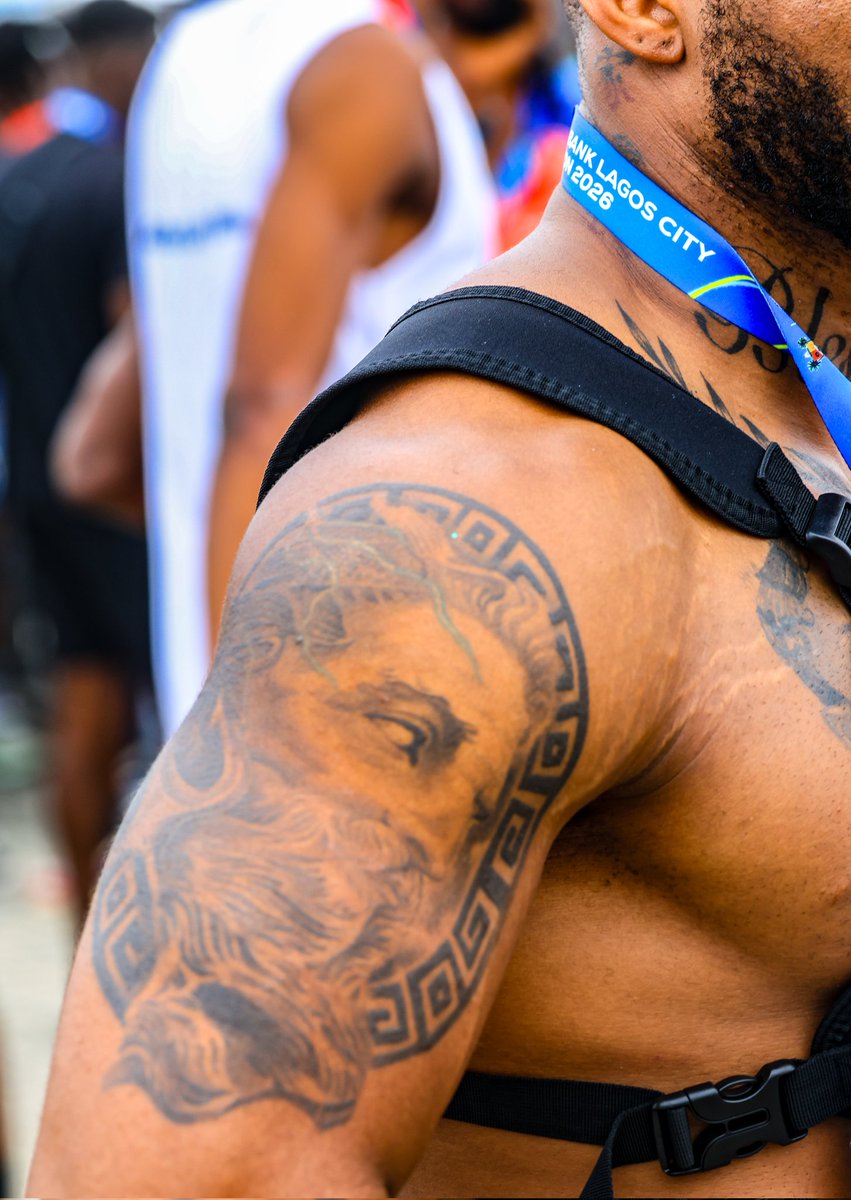 Yesterday at the Lagos City Marathon, I saw his tattoos &amp; i was like, can I do a small photoshoot session with you &amp; man gave a show 🔥🔥

Flamez_of_black30 on IG.
