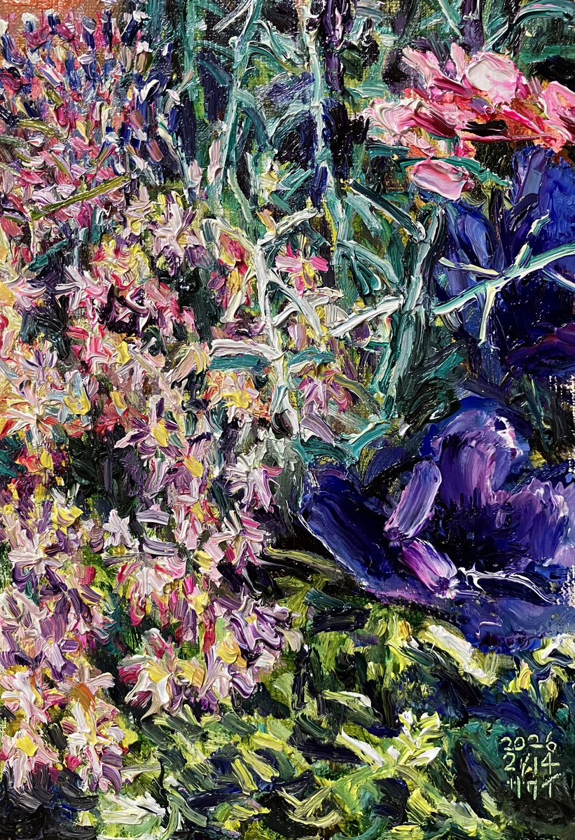 花」 2026年 SM（22.7cm×15.8cm） 油彩、キャンバス