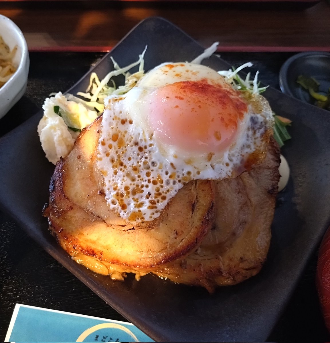 watayumak's tweet photo. まごころ食堂かけるさん
上愛子に出来た新しいお店
チャーシューエッグ定食
チャーシュー分厚いのに箸で切れるし、お店の人も感じいいです、ご馳走様でした

#まごころ食堂かける https://t.co/XiNPFQyPOg
