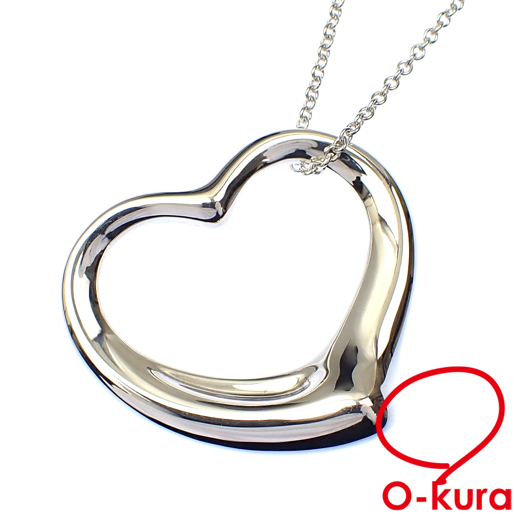 ティファニー SV925 オープンハート ロングネックレス 18.6g 販売中