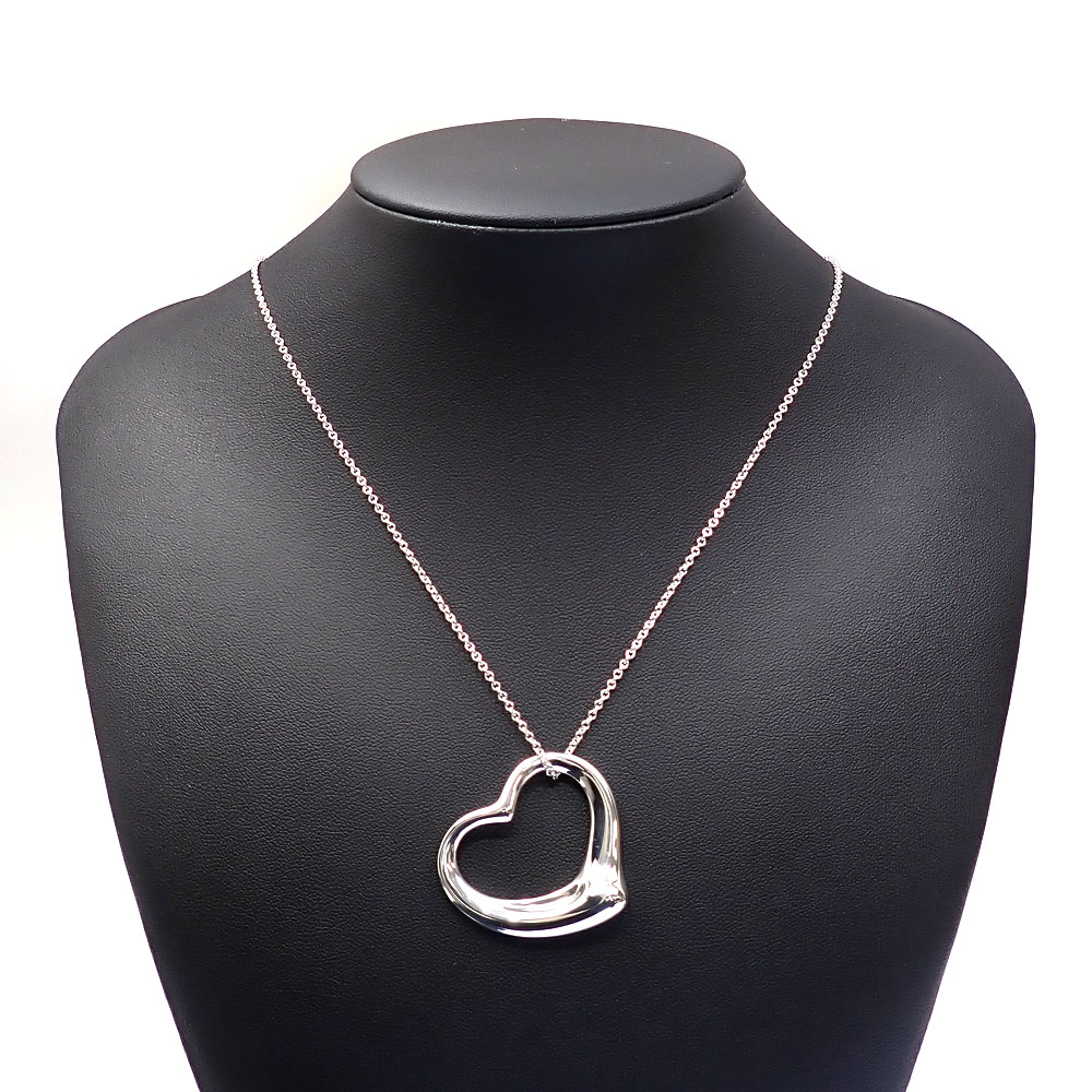 ティファニー SV925 オープンハート ロングネックレス 18.6g 販売中