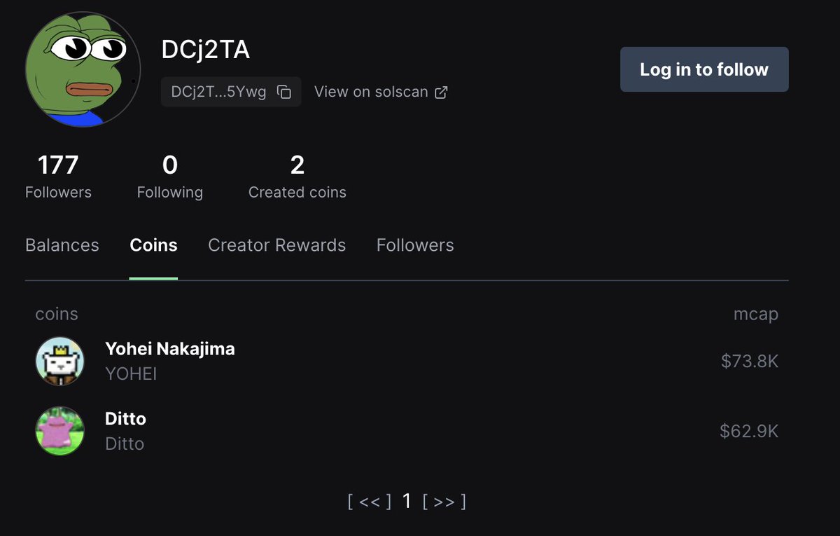 Few people know that the $pippin dev actually launched two coins himself.

With Pippin seemingly heading for $1.00/ 1b mcap soon, I'd say those two should both go higher

$DITTO
6VKDRsckuBSk3rFnsvoHV9hrPKnzNHRSCfrS91Cupump

$YOHEI
EXeg6SLxiy7jRBFC67kMW1kZeSGPEvYEqDHLbyzJpump