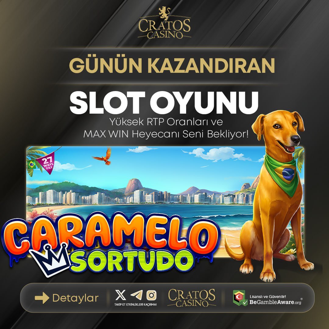 📣CratosCasino'da Günün Kazandıran SLOT  Oyunu! 💶

💲"Bugünün en yüksek kazançlarını elde etmenizi sağlayacak olan Slot oyunu burada 💲

CratosCasino'nun geniş oyun koleksiyonu ve heyecan dolu Casino deneyimi ile kazancınızı katlayın.

✅ GÜNCEL GİRİŞ:t2m.io/CratosGuncelGi…