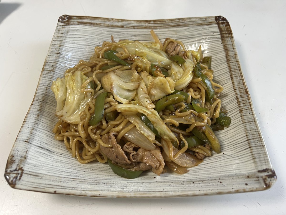 さてソバでも焼くか
焼いた