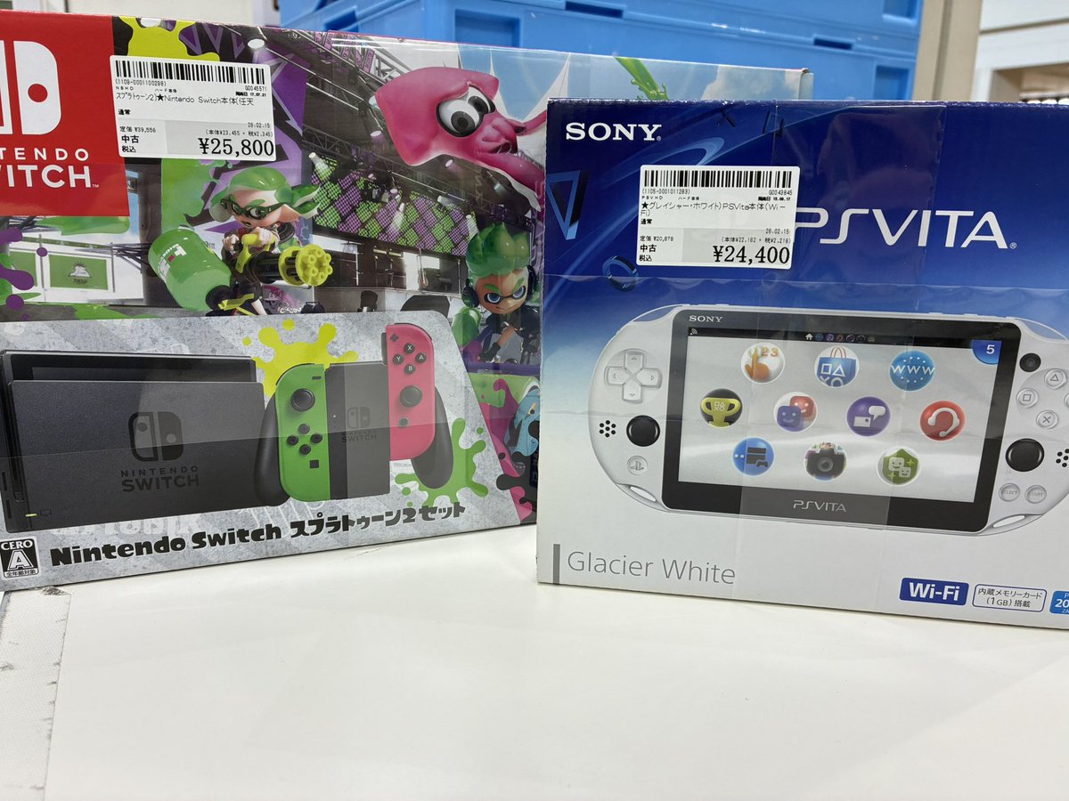 Nintendo Switch psvita PSVitaグレイシャーホワイト 任天堂Switchスプラトゥーン2セット