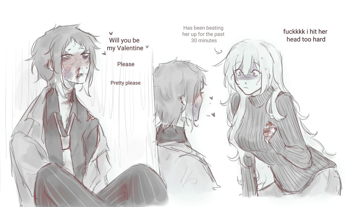 lesbians can never have a normal Valentines Day its always some weird shit