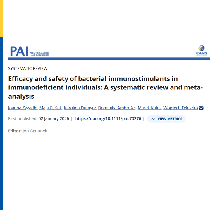 pai_eaaci's tweet photo. Bacterial Immunostimulants in Immunodeficient Patients 🦠
A #systematicreview shows that bacterial #immunostimulants — especially #OM85 — can reduce acute #RespiratoryInfections in individuals with primary or secondary #immunodeficiencies. They appear well‑tolerated, with no evidence of #autoimmune activation, though #ImmuneImprovements (IgA/IgG) were inconsistent.
Overall, they offer a promising adjunct to reduce #infections, despite heterogeneity across studies.
.
🔗 https://t.co/R91dXBpiJv
#PAI_journal #efficacy #safety #bacterialimmunostimulants #acuterespiratoryinfection #immunodeficiency #metaanalysis #IgA #IgG
