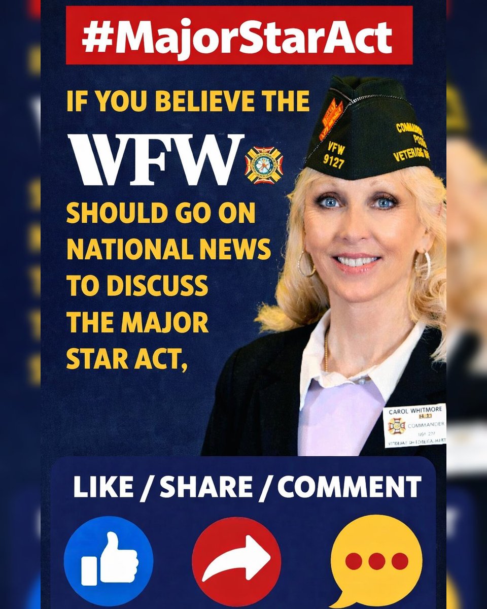 54KVeterans's tweet photo. Sound off! We can only do so much on our end to get the word out about the injustice not passing #majorstaract. Veterans of Foreign Wars VFW needs to be going on National Media and explain what the speed bumps and road blocks are to this bill passing. Let the American people know what's happening to 54,000 combat injured veterans. #MajorStaract