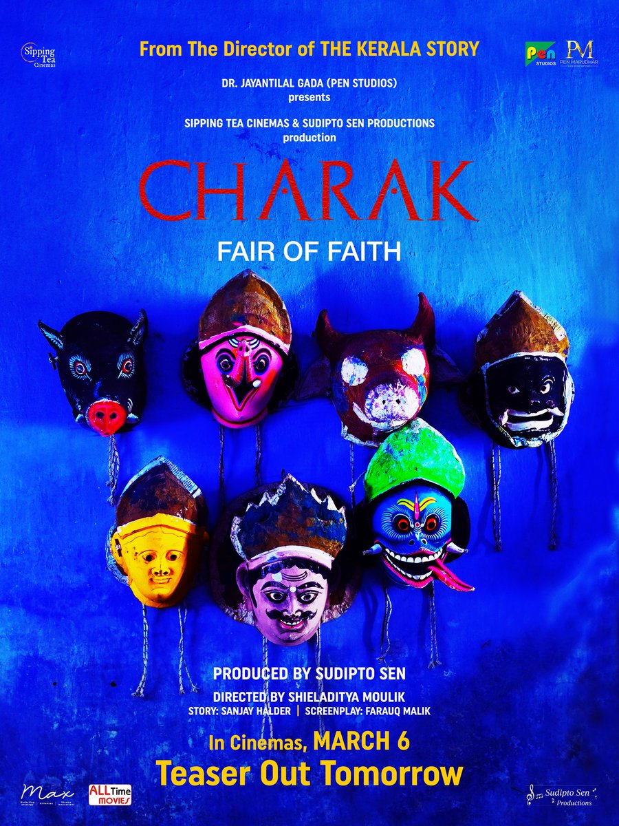 SIPINGTEACINEMA's tweet photo. The FAIR of FAITH Begins!
Presenting the official poster of #CHARAK.

Teaser Out Tomorrow

@PenMovies @jayantilalgada @sudiptosentlm @rajeshobhatt @bhavinigoswami_  @AnjaliPOfficial @Sipingteacinemas

#ShieladityaMoulik #FarauqMalik #SudiptoSen #SippingTeaCinemas  #PenMarudhar https://t.co/HQzdEkgmHW