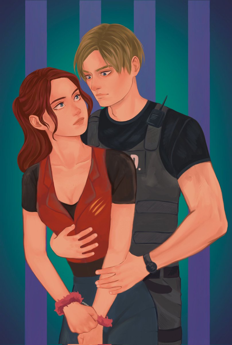 My first merch with cleons i love them sm🤕💘
I haven't painted for so long because of a hand injury, I'm sorry! I luv you!

#LeonKennedy #ClaireRedfield #Cleon #rookieangel #ResidentEvil #fanart
