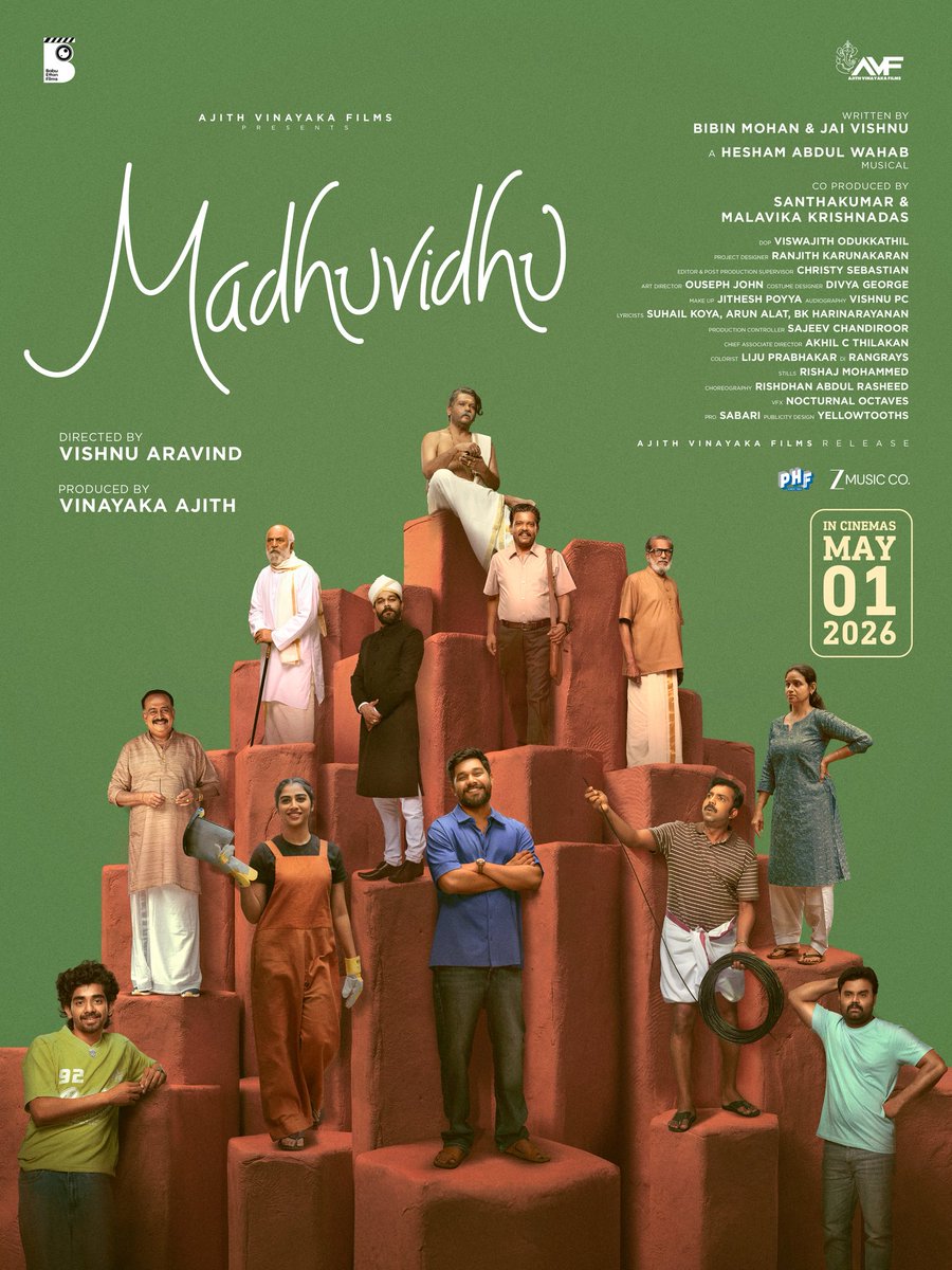 RanjithKK_222's tweet photo. Mark your calendars! 🗓️ #Madhuvidhu hits the big screens on May 1st 2026!
.
.
.
@madhuvidhumovie
#AVF12
@sharaf_u_dheen @kalyani_.panicker @vishnuaravind10 @bibinmohanc @jai.vishnu @ajithvinayakafilms @babuettanfilms @sarathkumar2222 @pra_deepu35 @malavika_krishnadass @ranjith_karunakaran @sajeevchandiroor @azeesnedumangad @itsmearomal @johnjeromepattroppy @jomonjacob2255 @sanju1madhu @anusreyarajan @christyseb7 @heshamabdulwahab @rj_vijitha @sreejayanair @amal_joseantony @kaumud_i @sureshbabu.natakagramam @o_viswajith @rishaj_mohammed @akhil_c_thilakan @jitheshpoyya @faizsiddik @ouseph_john @divigeorge @alan_p_john @shersha_sherief @luckgithsaini @vineeth_thattil_david @mk_official1004 @vishnupc @liju_prabhakar @rishdhan_abdul_rasheed @prosabari_17 @snakeplant.in @yellow_tooths @melancholic_cinemaholic @akshay_babu_k @nikhilkizhakkedath @joshy.johnson_
#Sharafudheen #Kalyanipanicker #Ajithvinayakafilms #May1Release