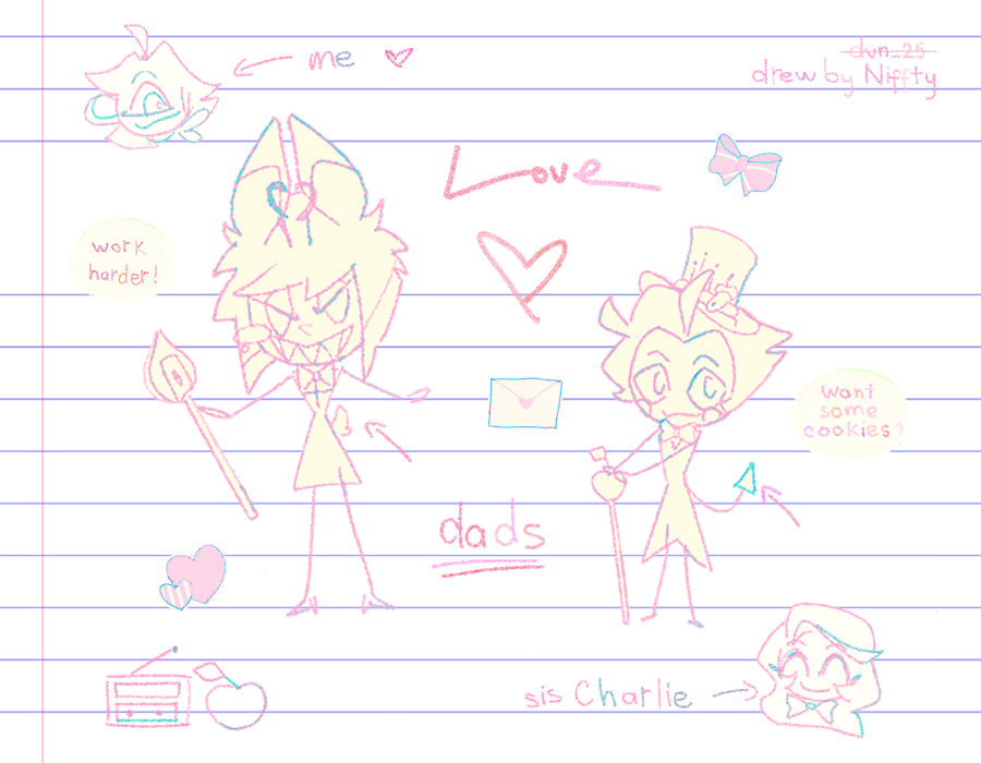 POV: Niffty shows you her sketch for Valentine's Day 
#radioapple #HazbinHotel