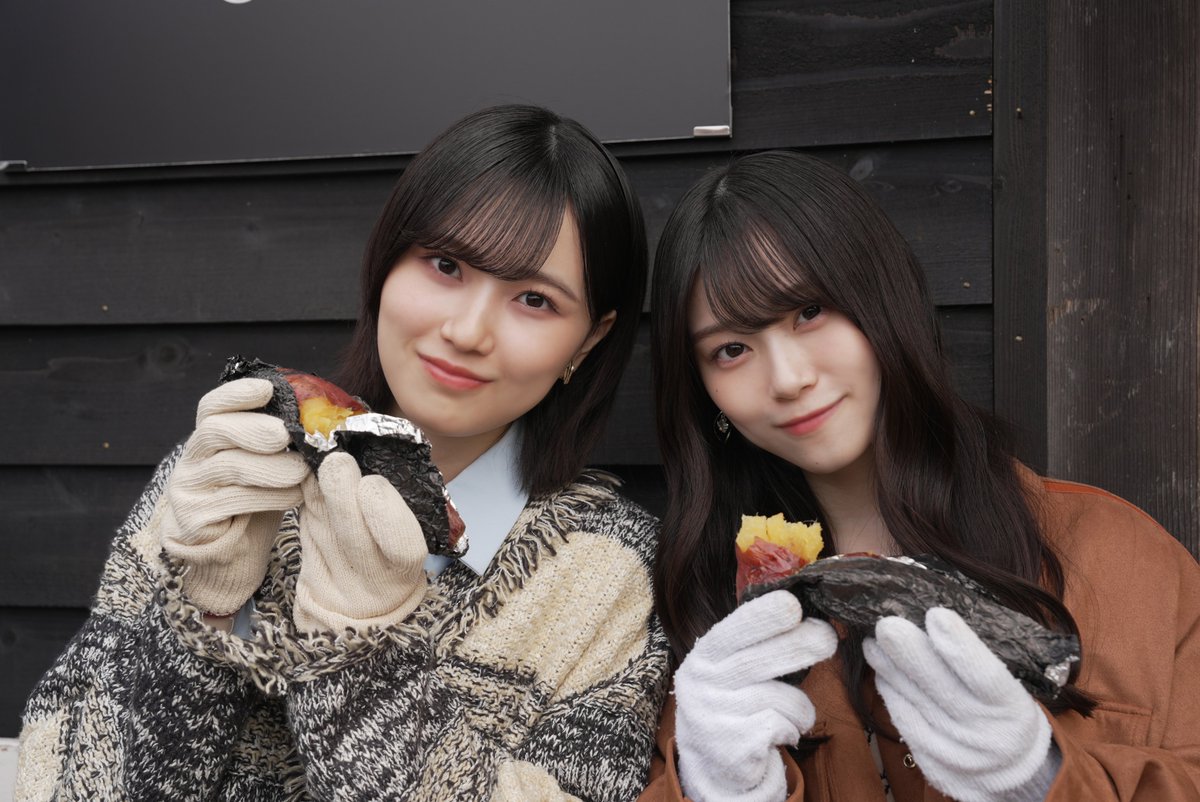 焼き芋ヤッター！ #全国ボロいい宿 #HBC #山下瞳月 #的野美青 #櫻坂46