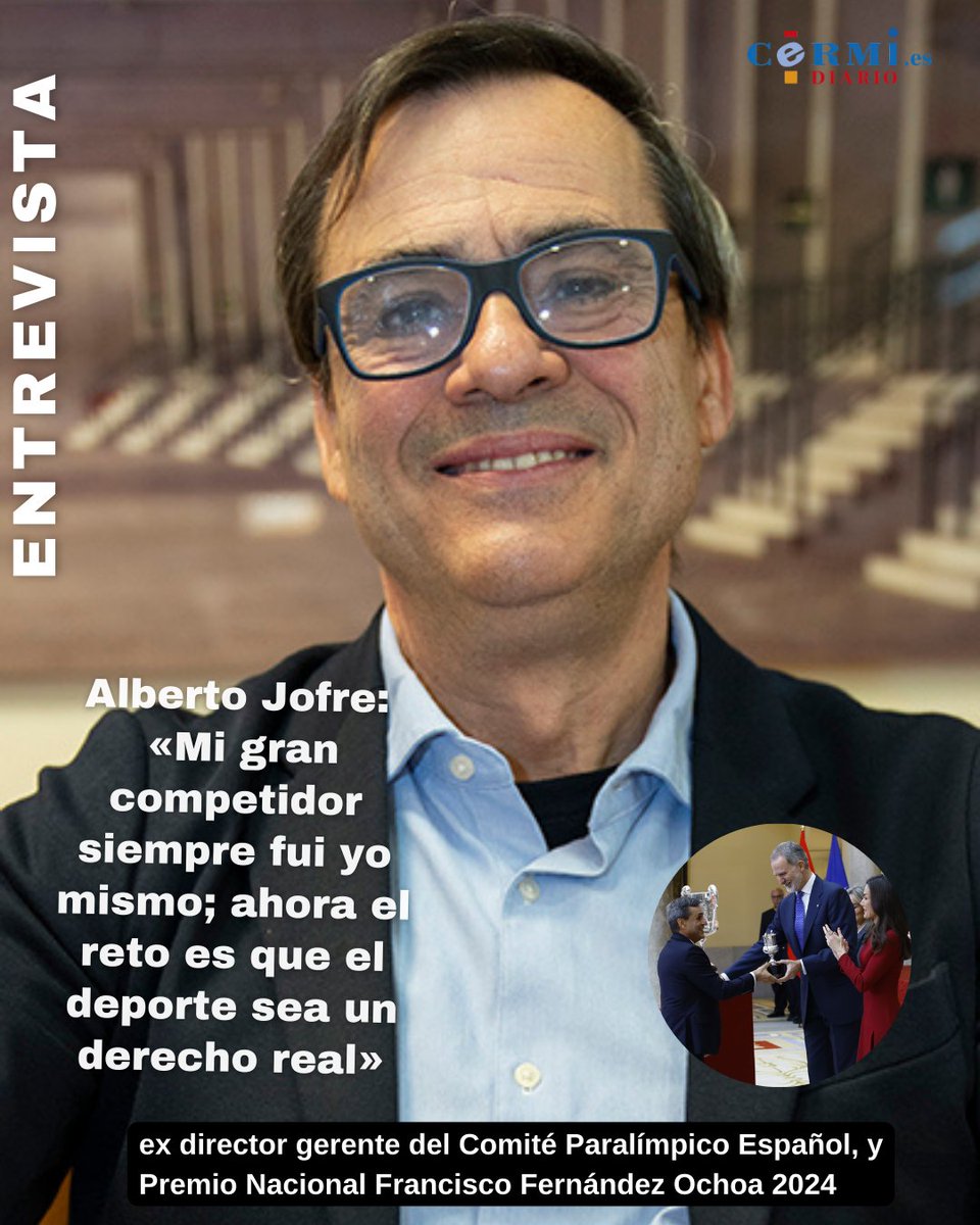#Entrevista con Alberto Jofre: «Mi gran competidor siempre fui yo mismo; ahora el reto es que el deporte sea un derecho real» diario.cermi.es/interview/albe… #CermiDiario #personascondiscapacidad #deporte