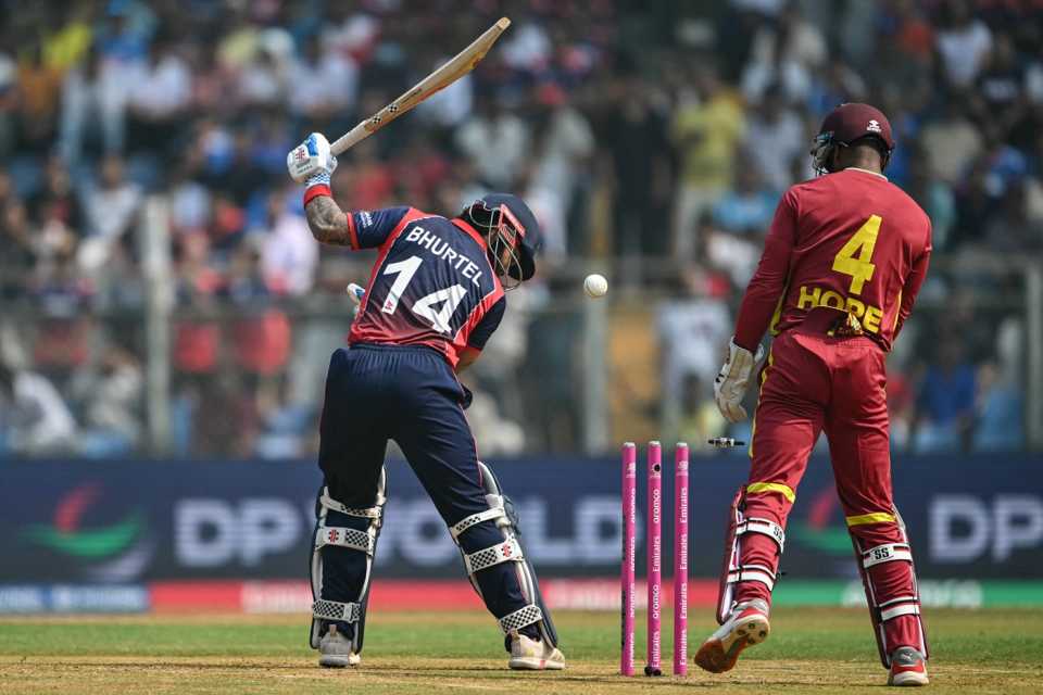 imArshit's tweet photo. Innings Break 🏏
Nepal post 133/8 in their 20 overs against West Indies.
Can the bowlers defend this total? 👀
#T20WorldCup #NEPvsWI https://t.co/lPprBEnpwu