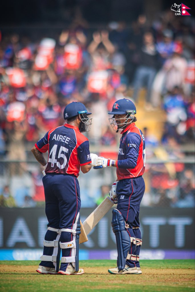 CricketNep's tweet photo. 5️⃣4️⃣ run partnership from this duo 🫶

#NepalCricket https://t.co/N0wENELufp