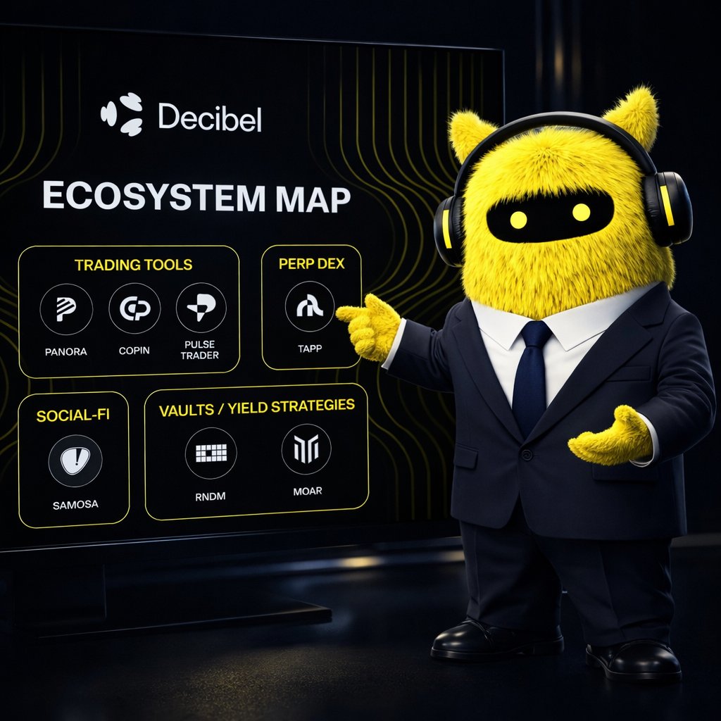 SirAxelen's tweet image. Mengenal Ecosystem “Decibel Builder Codes”

Kalau kamu mengikuti perkembangan dunia trading on-chain, ada satu hal menarik yang lagi dibangun: Decibel Builder Codes ecosystem. Ini bukan sekadar konsep di atas kertas beberapa tim sudah langsung aktif menggunakan mesin Decibel…