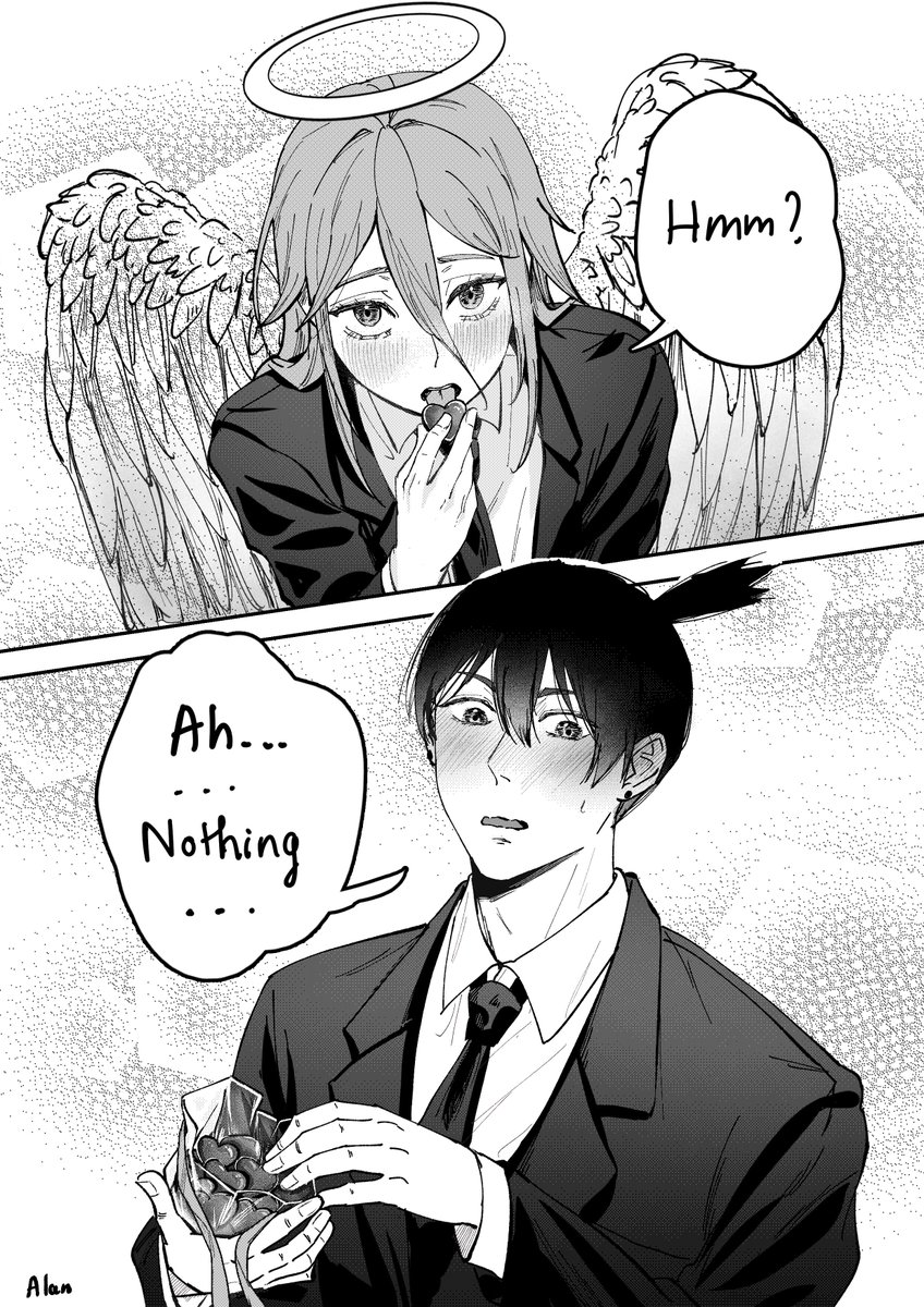 Late valentine🍫💘
 #アキ天 #akiangel #chainsawman